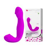 Wibrator Penis Strap-Less Strap-On Dildo Pretty Love Angelo