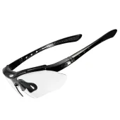 Okulary rowerowe Rockbros 10143 fotochromowe UV400 - czarne