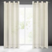 Zasłona gotowa na przelotkach LIDIA 140x250 Eurofirany naturalna