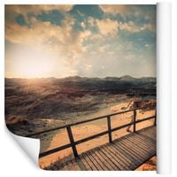 Fototapeta Wydmy KRAJOBRAZ Natura Pomost do Salonu 368cm x 254cm