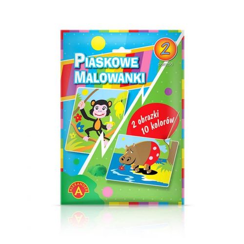 Piaskowa Malowanka Hippopotam Małpa na Arena.pl