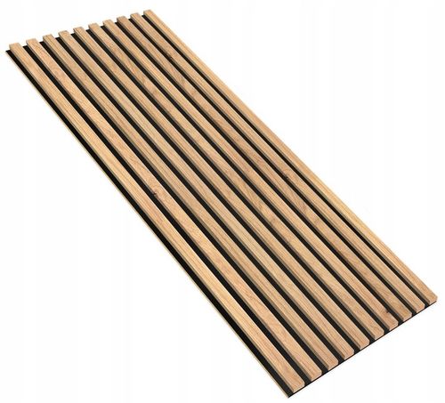 Lamele ścienne na PŁYCIE 55 x 275 cm 3D dąb naturalny, wotan różne kolory na Arena.pl