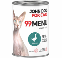 JOHN DOG 99 Menu 99% mięsa GĘŚ gęsina mokra karma kota w puszce puszka 400g