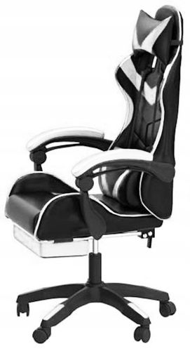 FOTEL gamingowy z MASAŻEM pleców KOMPUTEROWY OBROTOWY dla gracza +podnóżek! na Arena.pl