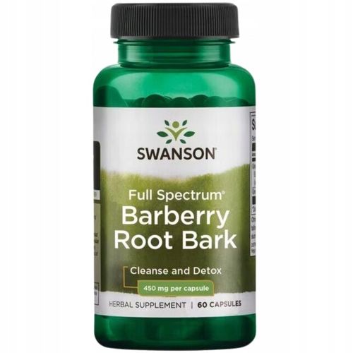 Swanson - Full Spectrum Barberry Root Bark, 450mg, 60 Kapsułki na Arena.pl