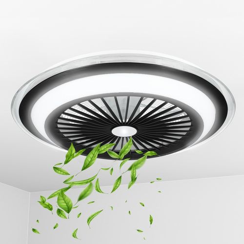 WENTYLATOR SUFITOWY WIATRAK PLAFON LAMPA LED 52 CM DUŻY APLIKACJA BLUETOOTH na Arena.pl