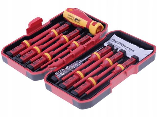 Zestaw wkrętaków izolowanych WKRĘTAKI IZOLOWANE w walizce 14 sztuk / na Arena.pl