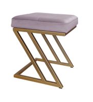 Pufa ZETA LOFT taboret podnóżek podstawa złota MG55