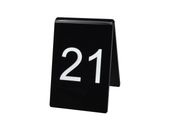 numerek numerki na stolik do restauracji 8x12cm plexi czarna 5mm