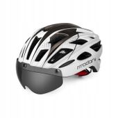 Kask rowerowy z szybą HT19 - madani