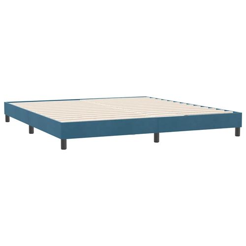 Łóżko typu Box Spring bez materaca Ciemnoniebieskie 180x210 cm na Arena.pl