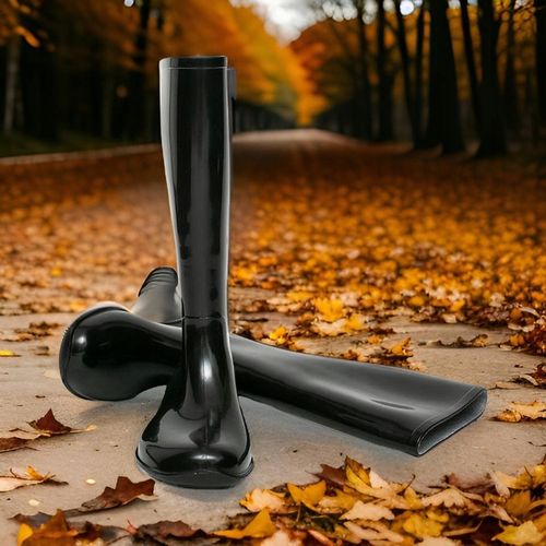 Kalosze Damskie Gumowce Lekkie CZARNE Wygodne Wysokie Gumiaki Eleganckie na Arena.pl