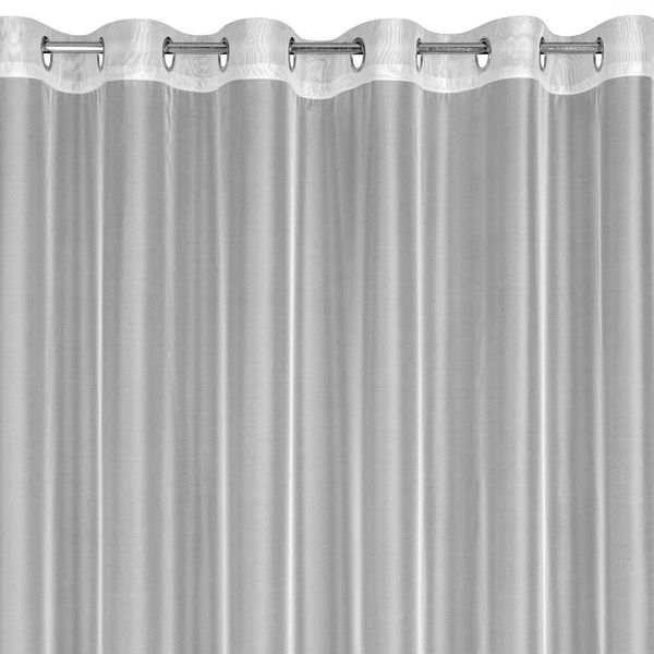 Firana gotowa na przelotkach ANABEL 300x260 biała z połyskiem zdjęcie 4