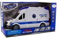 POLICJA RADIOWÓZ Auto samochód POLICYJNY ŚWIECI DŹWIĘKI NAPĘD GUMOWE KOŁA