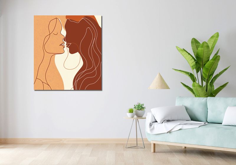 Obraz 90x100cm Zmysłowość Syntez zdjęcie 2