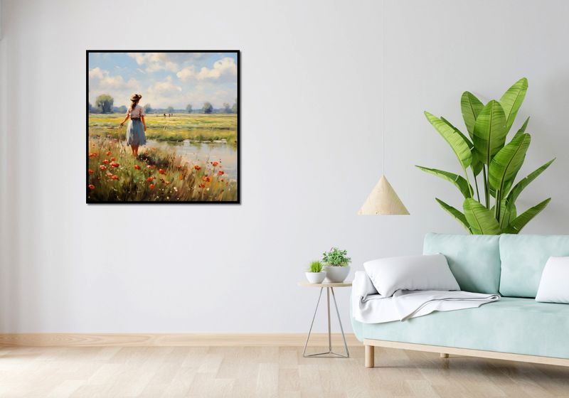Plakat 90x90cm Wiejski Spokój zdjęcie 4