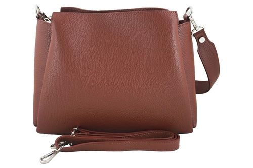 Torebka kuferek na szerokim pasku - Brązowa na Arena.pl