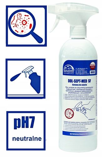 Płyn do Dezynfekcji Powierzchni w Przemyśle Spożywczym Dolsept Med SF 0,75l na Arena.pl