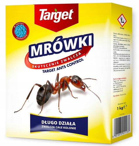 TRUTKA NA MRÓWKI TARGET MAX ŚRODEK PROSZEK NISZCZY KOLONIE GNIAZDA 1KG na Arena.pl