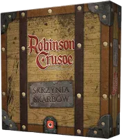 Zbiór mini dodatków do gry kooperacyjnej Robinson Crusoe Skrzynia Skarbów