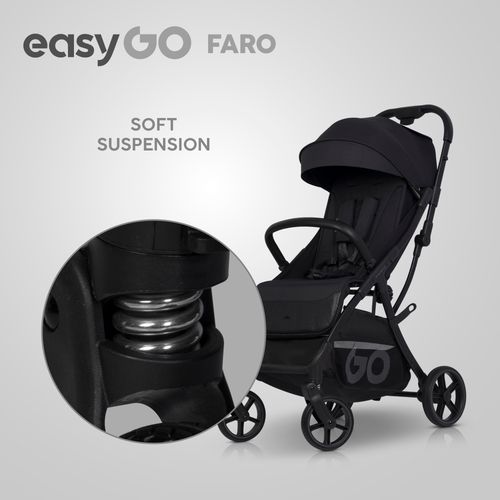 EASY GO Wózek dziecięcy FARO EBONY BLACK na Arena.pl