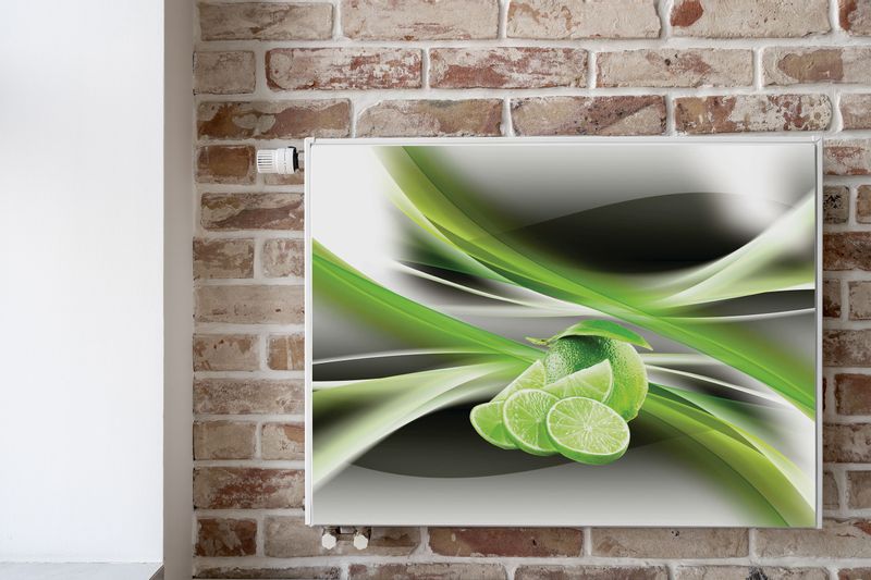 Mata MAGNETYCZNA Na Grzejnik Limonki Owoce Abstrakcja Cytrusy 110cm x 60cm zdjęcie 6