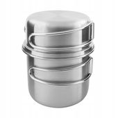 Kubki turystyczne Tatonka Handle Mug 500 Set srebrny 500 ml