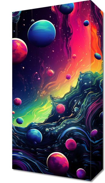 Obraz 20x40cm Kalejdoskop Galaktyk zdjęcie 1