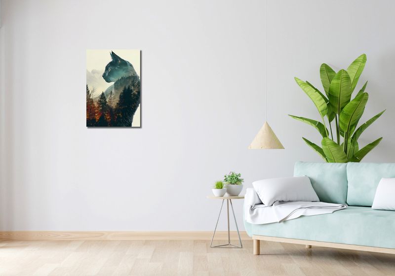 Obraz 40x60cm Koci Duch Lasu zdjęcie 2
