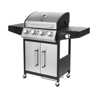 teesa bbq 5007  master grill gazowy - 5 palników- miejsce na butlę