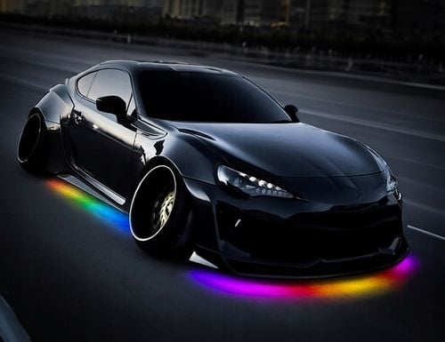 Oświetlenie podwozia Auta LED RGB Tuning Zestaw Android iOS Bluetooth na Arena.pl