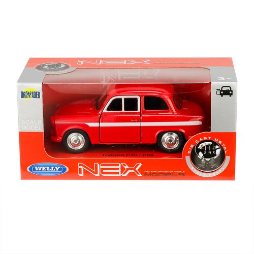 Model 1:34, Trabant P50/P60, czerwony na Arena.pl