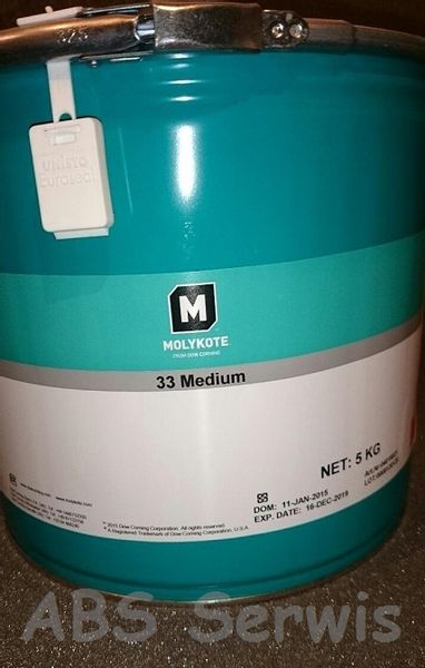 Molykote 33 medium 5kg smar silikonowy zdjęcie 1