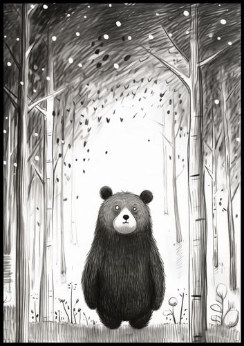 Plakat 70x100cm Ciekawski Miś na Arena.pl