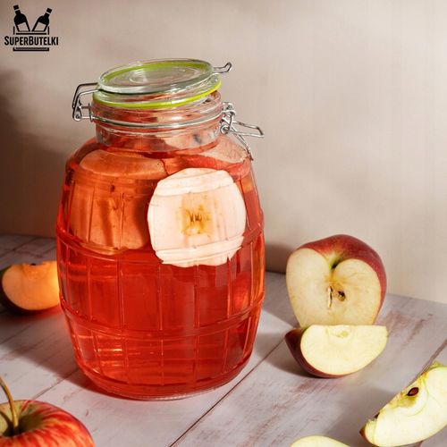 SŁÓJ SZKLANY 3L DUŻY POJEMNIK WECK NA PRZETWORY Z ZAMKNIĘCIEM na Arena.pl