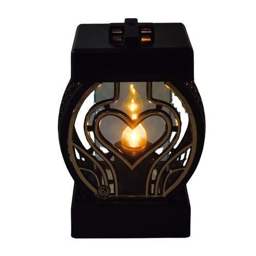 Znicz kapliczka GLAMUR Rattan Mały serce złoty na Arena.pl