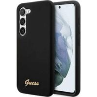Guess GUHCS23SSLSMK S23 S911 czarny/black hardcase Silicone Vintage Gold Lo