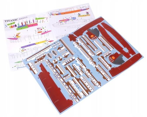 Puzzle Przestrzenne 3D Titanic Duży Okręt Statek 116 Elementów 81 cm na Arena.pl