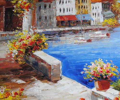 Pejzaż liguryjski (50x60cm) na Arena.pl