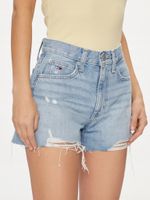 Tommy Jeans spodenki damskie jeansowe krótkie bawełna rozmiar 24