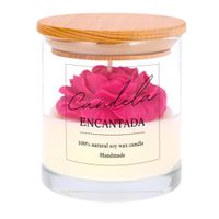 Świeca sojowa ZAPACHOWA świeczka PEONIA handmade prezent CANDELA ENCANTADA