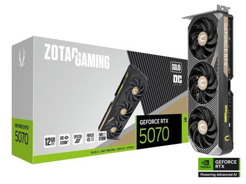 Karta graficzna ZOTAC GeForce RTX 5070 Solid OC 12 GB na Arena.pl