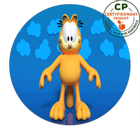 Opłatek na tort Garfield