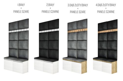 ZESTAW MEBLI 2P8 do przedpokoju szafka na buty siedzisko panele na Arena.pl