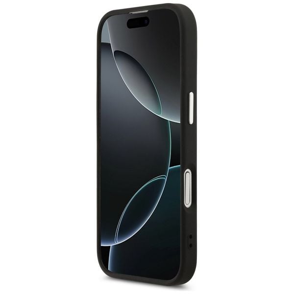 Etui Guess Grained Triangle Logo MagSafe do iPhone 17 czarny zdjęcie 5