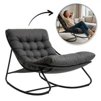 Fotel bujany ogrodowy/salonowy KR38SZ grafitowy