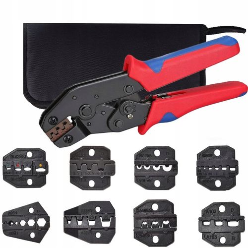ZESTAW ZACISKARKA SZCZYPCE PRASKA DO KOŃCÓWEK KABLI KONEKTORÓW 9 na Arena.pl