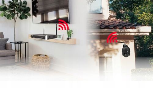 BEZPRZEWODOWA KAMERA OBROTOWA ZEWNĘTRZNA WIFI CZARNA 8Mpx 4K MONITORING DVS na Arena.pl