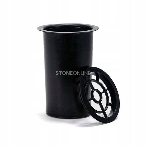 Nowoczesny WAZON z czarnego GRANITU WCUBE15 na cmentarz StoneOnline na Arena.pl