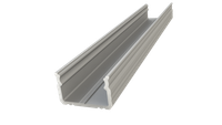 Nawierzchniowy profil ALU anoda srebrny 9x16mm 1000mm SURFACE anoda silver